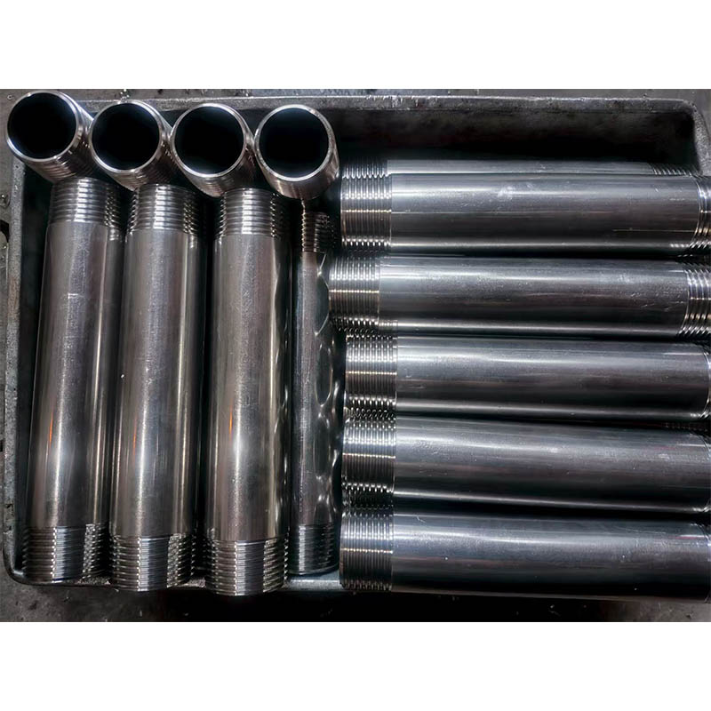 Stainless Steel Double External Thread Extension Pipe, Explosion-Proof, Pressure-Resistant, Corrosion-Resistant Hydraulic Oil Pump Inlet Pipe